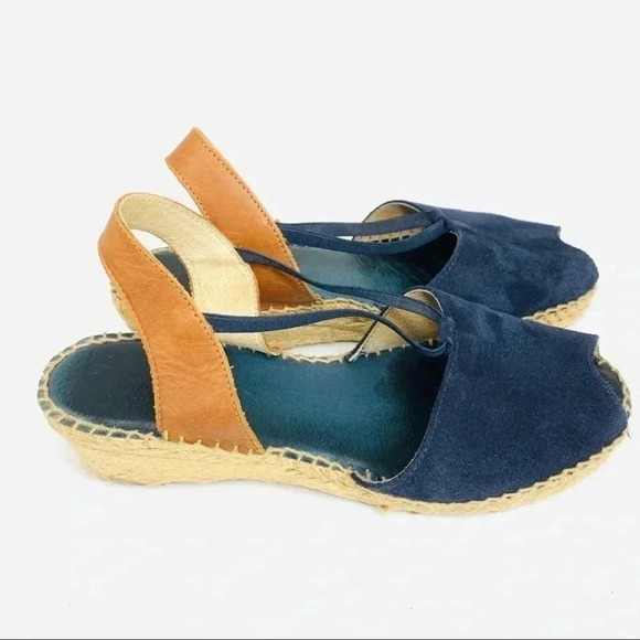 Andre Assous Peep Toe suede espadrilles - Picture 2 of 7